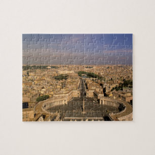 Europa, Italië, Rome, het Vaticaan. Uitzicht uit  Legpuzzel