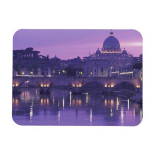 Europa, Italië, Rome. Sint-Pieter en Ponte Sant Magneet