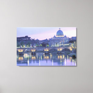 Europa, Italië, Rome, Vaticaanstad. Sint-Pieter & Canvas Afdruk