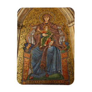 Europa, Italië, Sicilië, Taormina. Madonna & kind Magneet