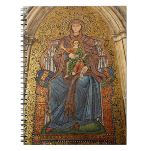 Europa, Italië, Sicilië, Taormina. Madonna & kind Notitieboek