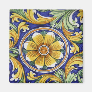 Europa, Italië, Sicilië, Taormina. Traditioneel 4 Magneet