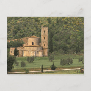 Europa, Italië, Toscane. Abbazia di Sant'Antimo Briefkaart
