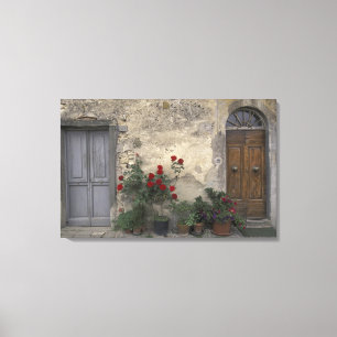 Europa, Italië, Toscane, Chianti, Toscaanse deuro Canvas Afdruk