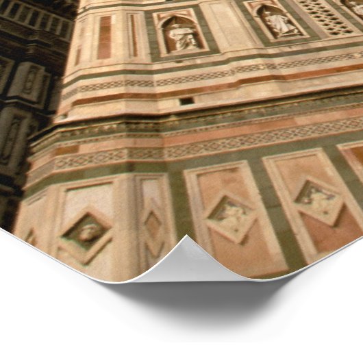 Europa, Italië, Toscane, Florence. Piazza del 3 Poster (Hoek)