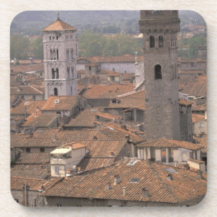 Europa, Italië, Toscane, Lucca, Stads panorama Drankjes Onderzetter