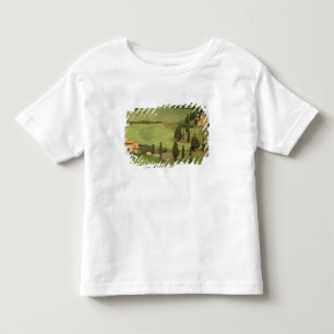 Europa, Italië, Toscane, Monticchiello. Bochtig Kinder Shirts