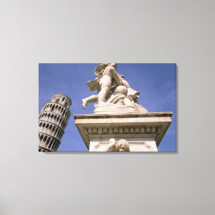 Europa, Italië, Toscane, Pisa. Piazza dei Canvas Afdruk