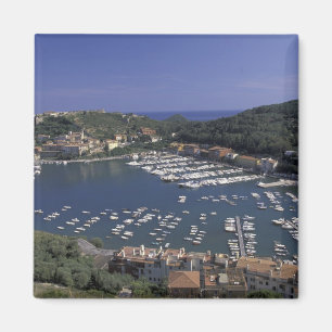 Europa, Italië, Toscane, Porto Ercole, Uitzicht op Magneet