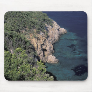 Europa, Italië, Toscane. Rotsachtige kust; Cala Muismat