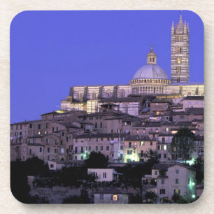 Europa, Italië, Toscane, Siena. 13e E. Duomo en Bier Onderzetter