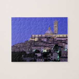 Europa, Italië, Toscane, Siena. 13e E. Duomo en Legpuzzel