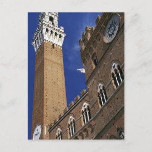 Europa, Italië, Toscane, Siena. Torre del Briefkaart