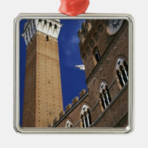 Europa, Italië, Toscane, Siena. Torre del Metalen Ornament
