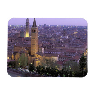 Europa, Italië, Veneto, Verona. Uitzicht vanaf Cas Magneet