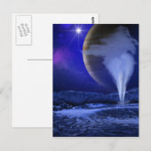 Europa Jupiter Moon Space Art Briefkaart (Voorkant / Achterkant)
