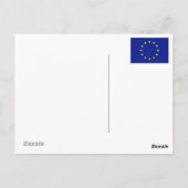 Europa-kaart Briefkaart (Achterkant)