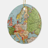  Europa-kaart Keramisch Ornament (Links)