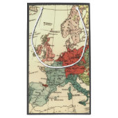 Europa kaart landen Wereld Antiek Klein Cadeauzakje (Achterkant)