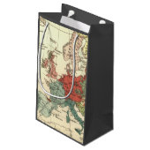 Europa kaart landen Wereld Antiek Klein Cadeauzakje (Achterkant Gekanteld)