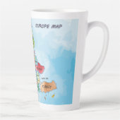 Europa-kaart Latte Mok (Rechts)