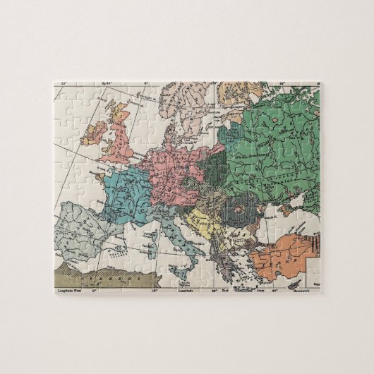 Europa-kaart Legpuzzel (Horizontaal)