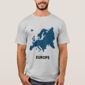 Europa-kaart T-shirt (Voorkant)