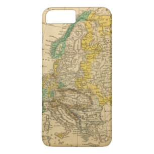 Europa-kaart van Worcester iPhone 8 Plus / 7 Plus Hoesje