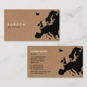 EUROPA - Kardboard Visitekaartje (Voorkant / Achterkant)