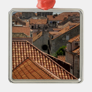 Europa, Kroatië. Middeleeuwse ommuurde stad van 2 Metalen Ornament