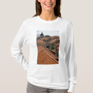 Europa, Kroatië. Middeleeuwse ommuurde stad van 2 T-shirt