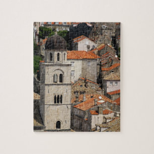Europa, Kroatië. Middeleeuwse ommuurde stad van Legpuzzel