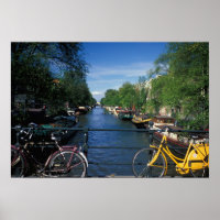 Europa, Nederland, Amsterdam, gele fiets en
