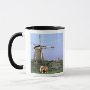 Europa, Nederland, Zuid Holland, Kinderdijk. 2 Mok