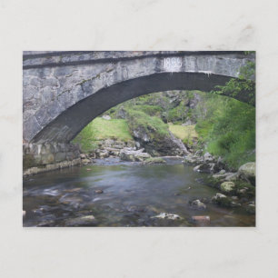 Europa, Noorwegen. Stone Bridge route naar Bergen Briefkaart