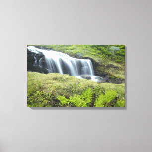 Europa, Noorwegen. Waterval. Canvas Afdruk
