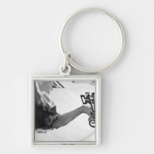 Europa, Oostenrijk, Salzburg. Beeld met sleutels Sleutelhanger