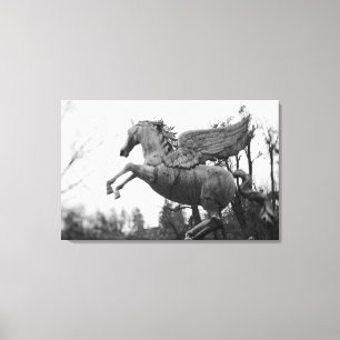 Europa, Oostenrijk, Salzburg. Beeld van gevleugeld Canvas Afdruk