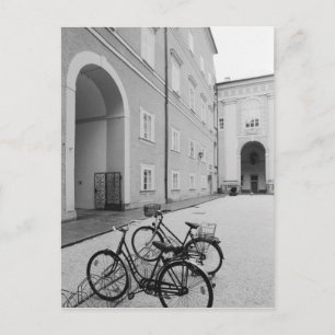 Europa, Oostenrijk, Salzburg. Fietsen op het Briefkaart