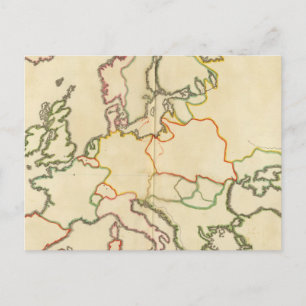 Europa per religie briefkaart