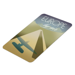 Europa per vliegtuig magneet