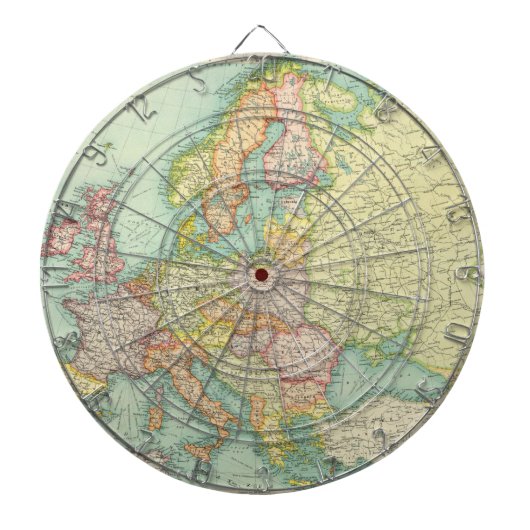 Europa - politiek. dartbord (Voorkant)