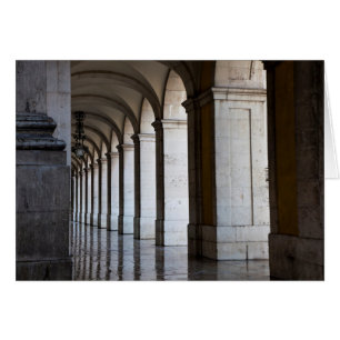 Europa, Portugal, Lissabon. Zuilen van de Arcade