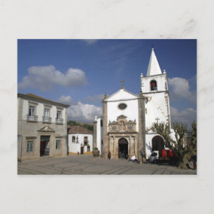 Europa, Portugal, Obidos. Santa Maria Church Briefkaart