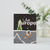 Europa poster vintage briefkaart (Staand voorkant)