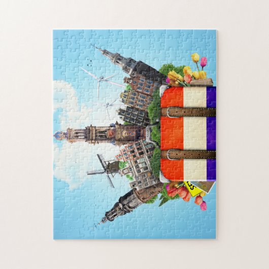 Europa Reizen Legpuzzel (Verticaal)