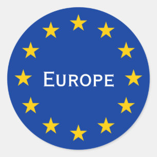 europa ronde sticker