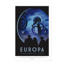 Europa-rondleiding - Poster voor ruimtevaart in Re