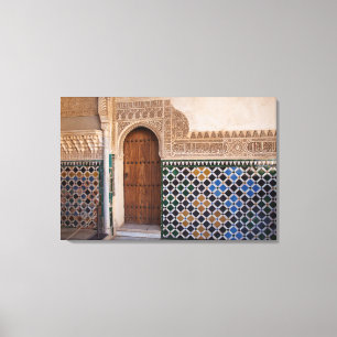 Europa, Spanje, Andalusië, Granada, Alhambra Canvas Afdruk