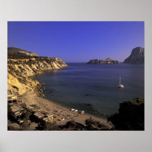 Europa, Spanje, Balearen, Ibiza, Cala d'Hort Poster